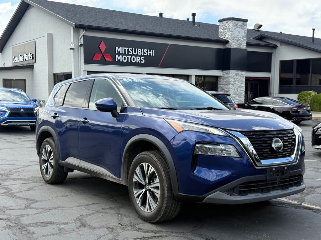 Caspian Blue Metallic 2021 Nissan Rogue SUV / Crossover Front-Wheel Drive Continuously Variable Transmission