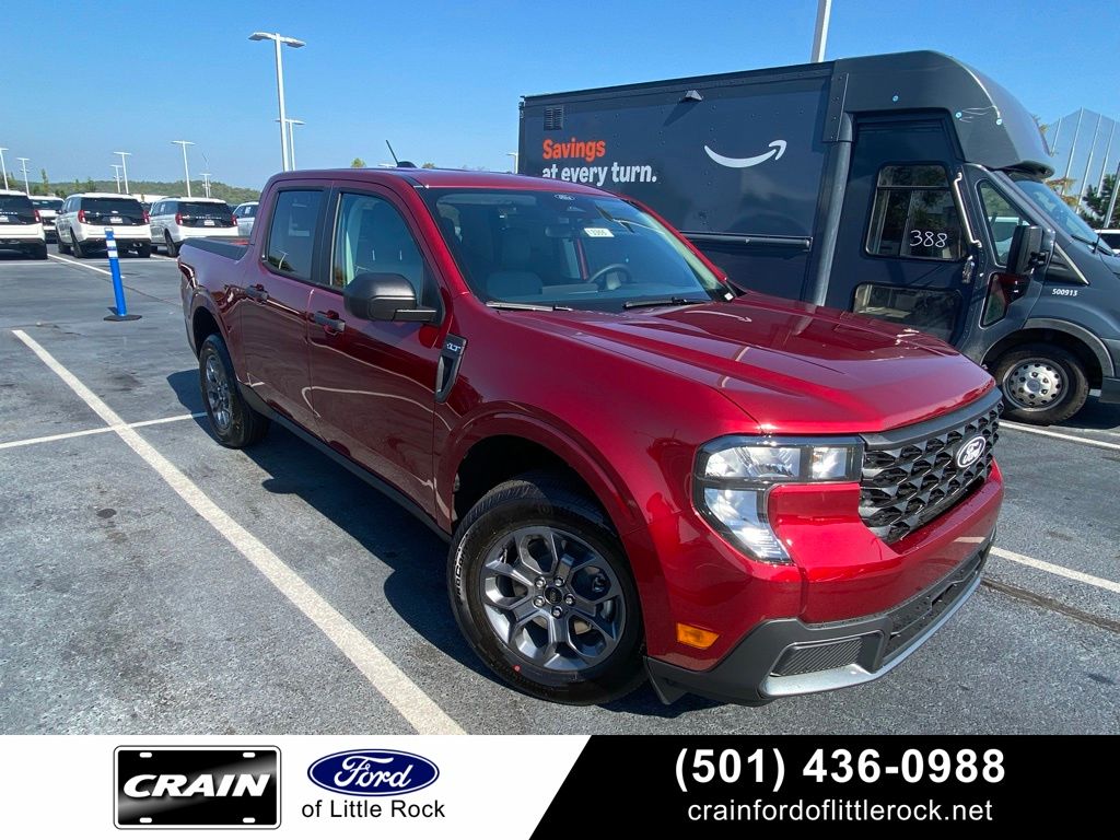 Ruby Red Metallic 2026 Ford Maverick Pickup Truck Front-Wheel Drive Continuously Variable Transmission
