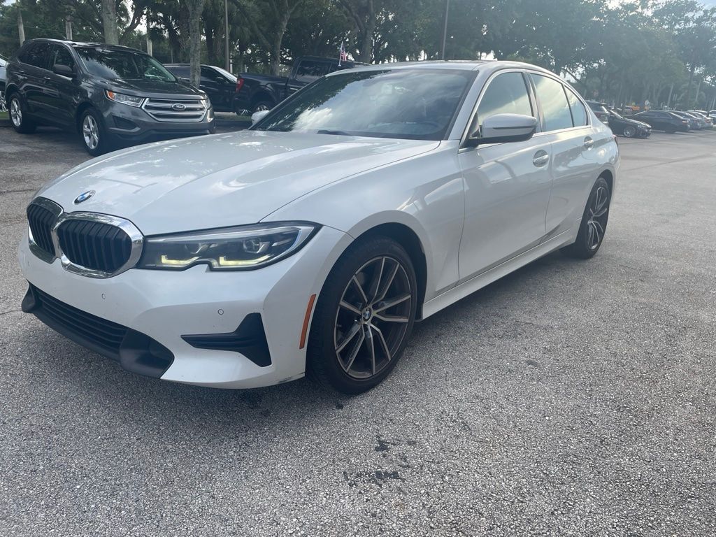 Mineral White Metallic 2020 BMW 3 Series Sedan Rear-Wheel Drive 8-Speed Automatic