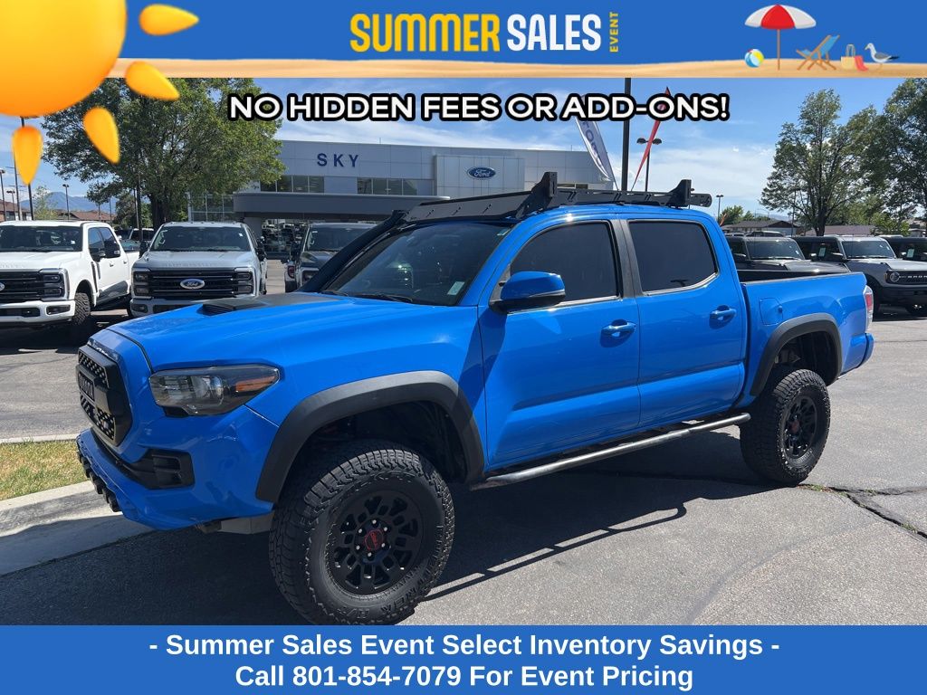 Voodoo Blue 2019 Toyota Tacoma TRD Pro Double Cab 4WD Pickup Truck Four-Wheel Drive 6-Speed Automatic