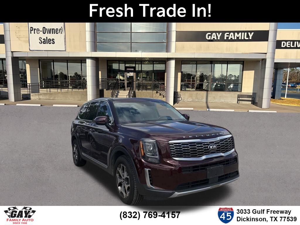 Red (Sangria) 2020 Kia Telluride EX FWD SUV / Crossover Front-Wheel Drive 8-Speed Automatic