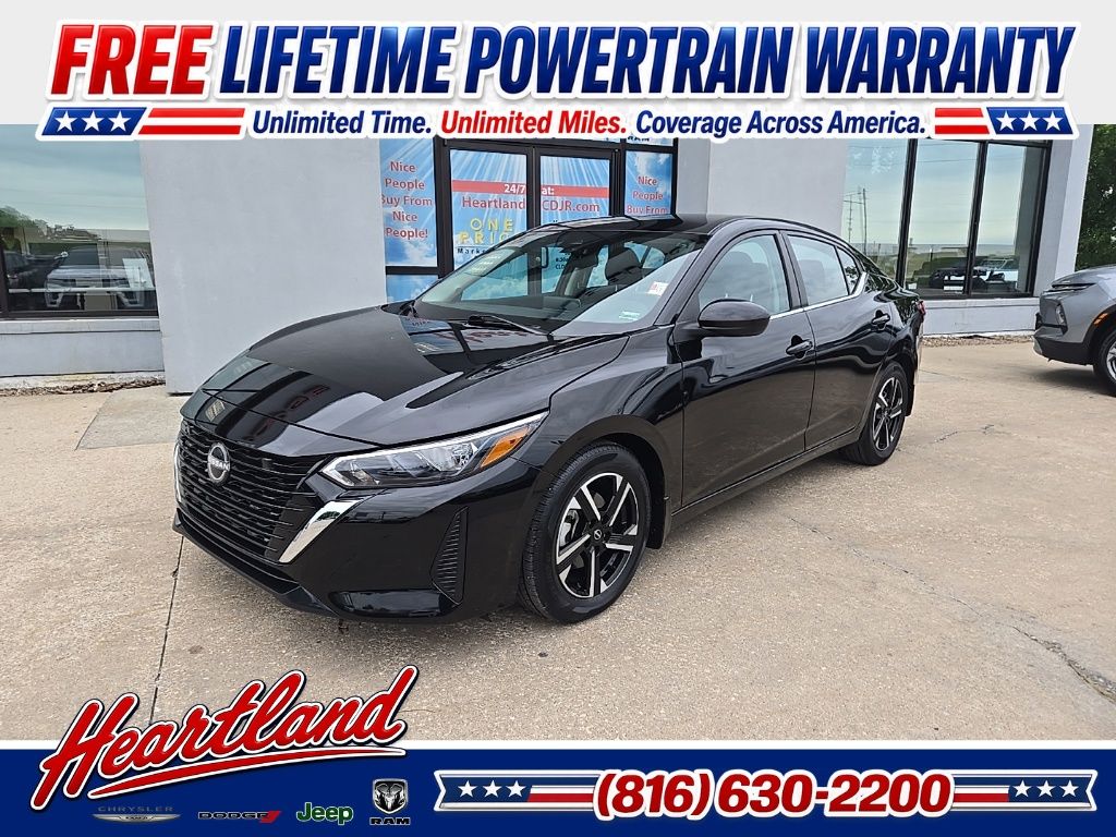 Super Black 2024 Nissan Sentra Sedan Front-Wheel Drive Continuously Variable Transmission