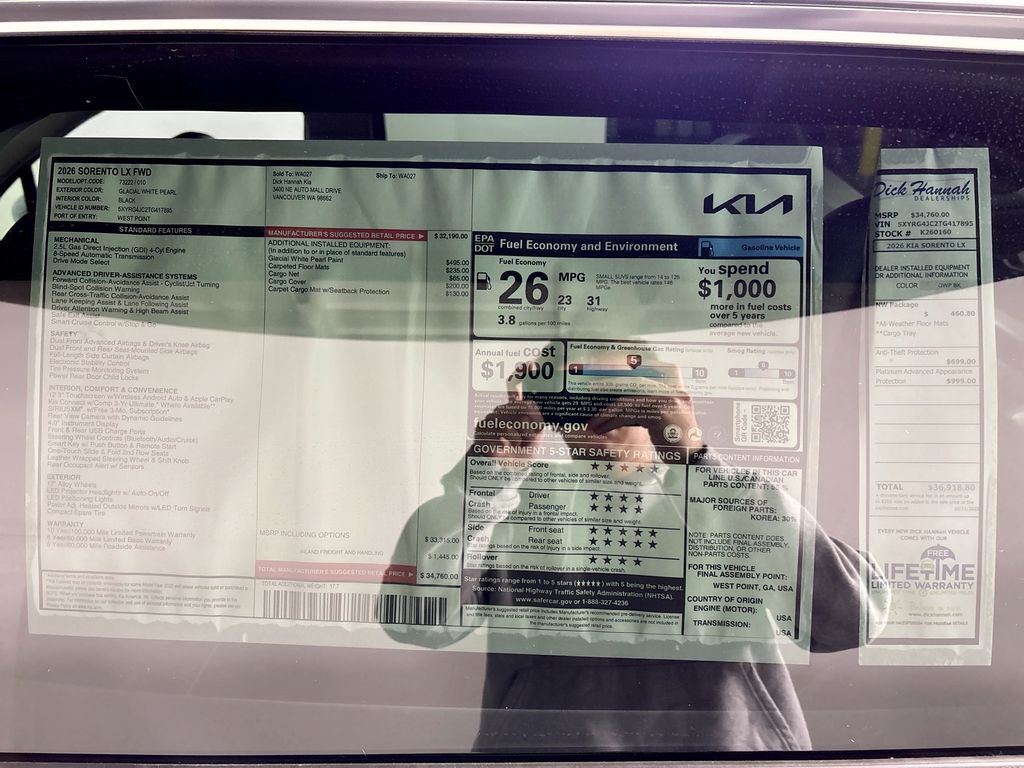 2026 Kia Sorento LX