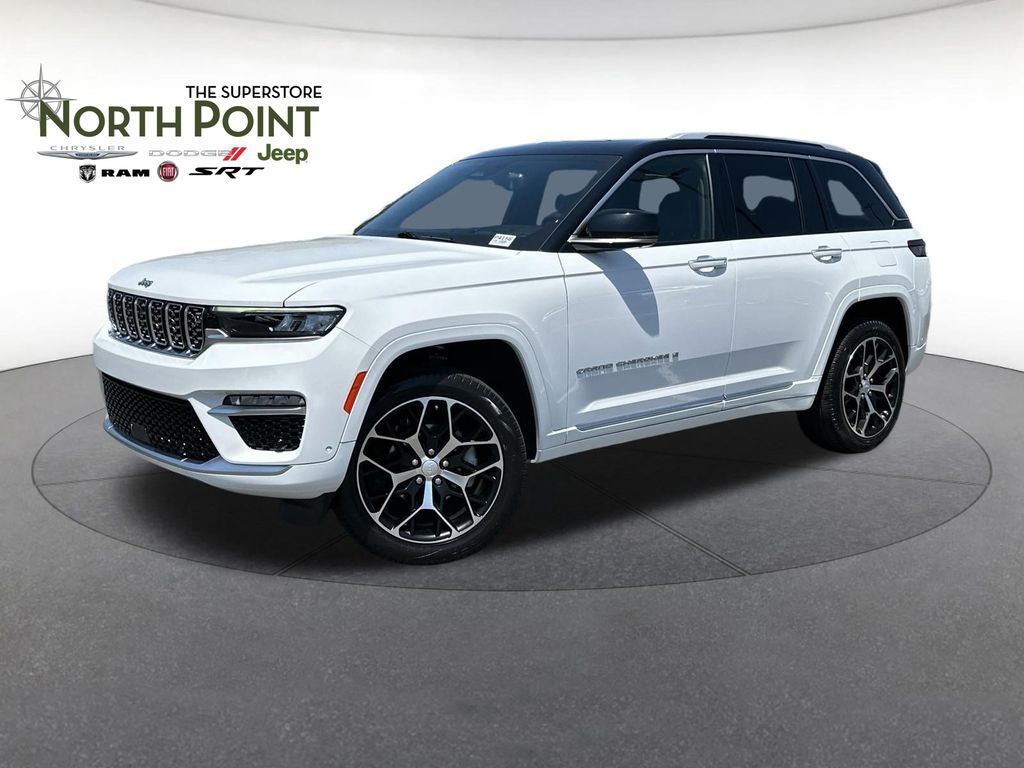 Bright White Clearcoat 2022 Jeep Grand Cherokee SUV / Crossover Four-Wheel Drive 8-Speed Automatic