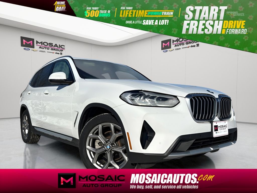 White 2022 BMW X3 xDrive30i AWD SUV / Crossover All-Wheel Drive 8-Speed Automatic
