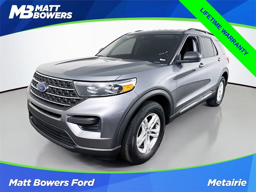 Gray Metallic 2022 Ford Explorer XLT AWD SUV / Crossover All-Wheel Drive Automatic