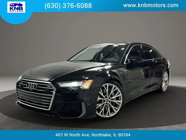 Black Metallic 2019 Audi A6 55 TFSI quattro Prestige Sedan AWD Sedan All-Wheel Drive 7-Speed Automatic