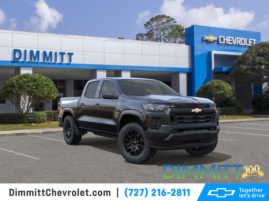 Black 2026 Chevrolet Colorado Work Truck Crew Cab RWD Pickup Truck 4X2 8-Speed Automatic