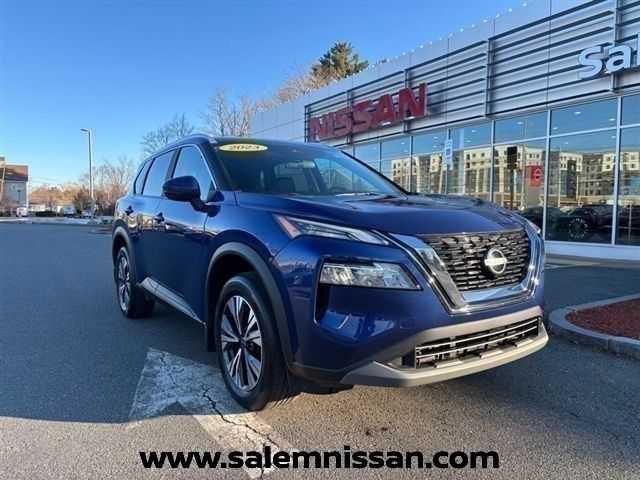 Caspian Blue Metallic 2023 Nissan Rogue SV AWD SUV / Crossover All-Wheel Drive Continuously Variable Transmission