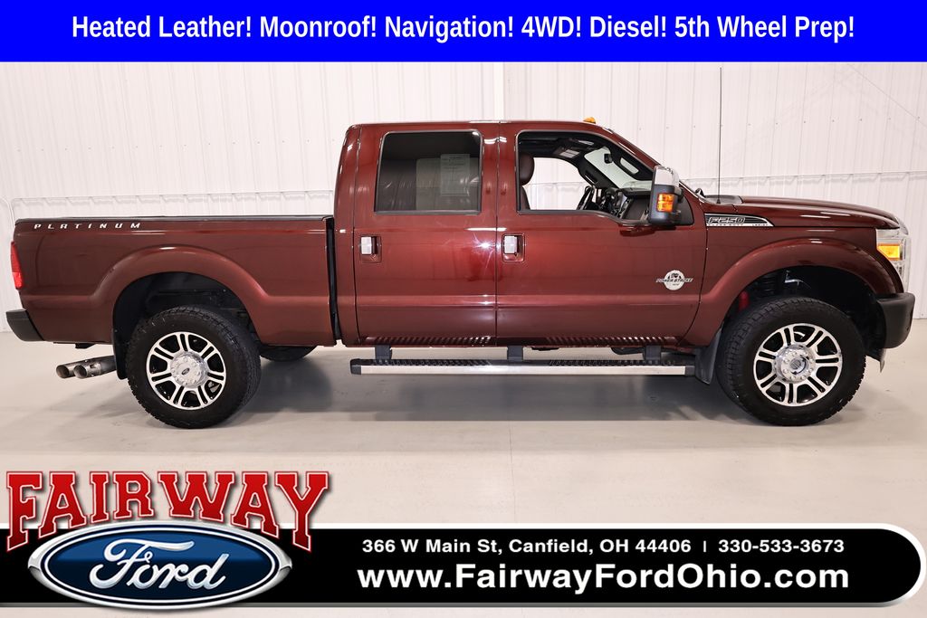 Red (Bronze Fire Metallic) 2015 Ford F-250 Super Duty Pickup Truck Four-Wheel Drive 6-Speed Automatic Overdrive