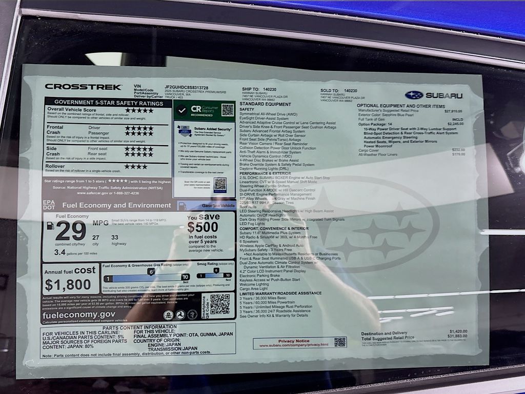 2025 Subaru Crosstrek Premium