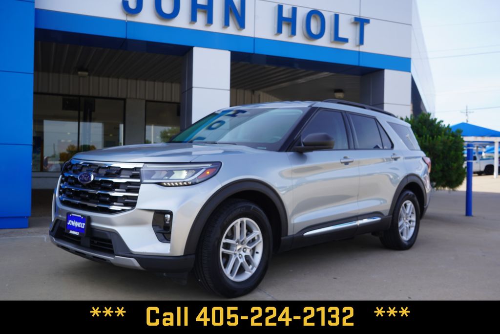 Silver Metallic 2025 Ford Explorer SUV / Crossover Rear-Wheel Drive Automatic