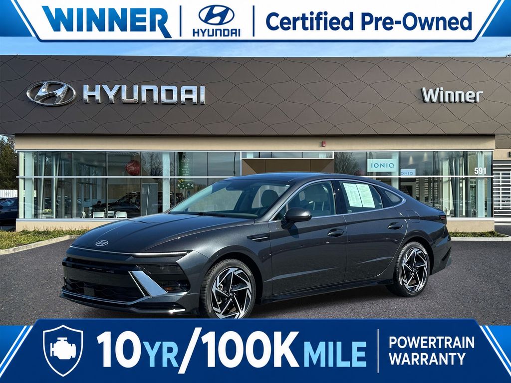 Portofino Gray 2024 Hyundai Sonata Sedan Front-Wheel Drive 8-Speed Automatic