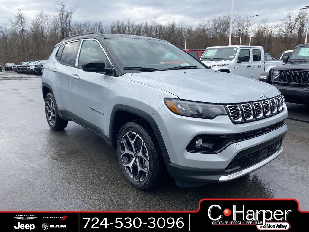 silver zynith metallic clearcoat 2026 Jeep Compass Limited 4WD SUV / Crossover Four-Wheel Drive 8-Speed Automatic