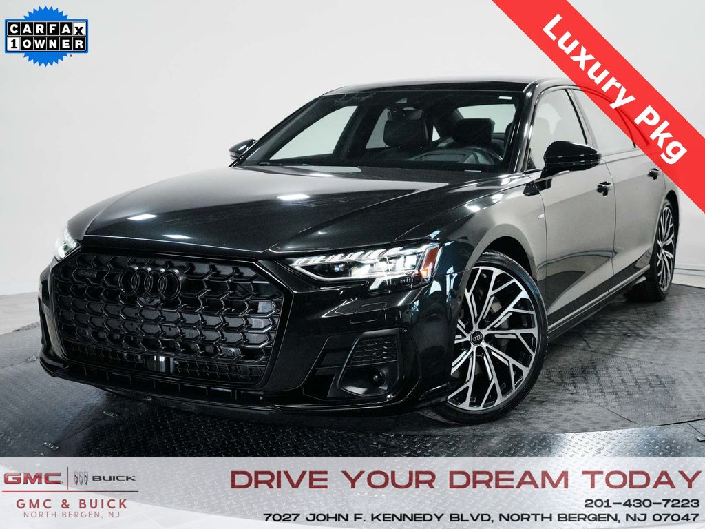 Vesuvius Gray Metallic 2023 Audi A8 L quattro 55 TFSI Sedan All-Wheel Drive 8-Speed Automatic