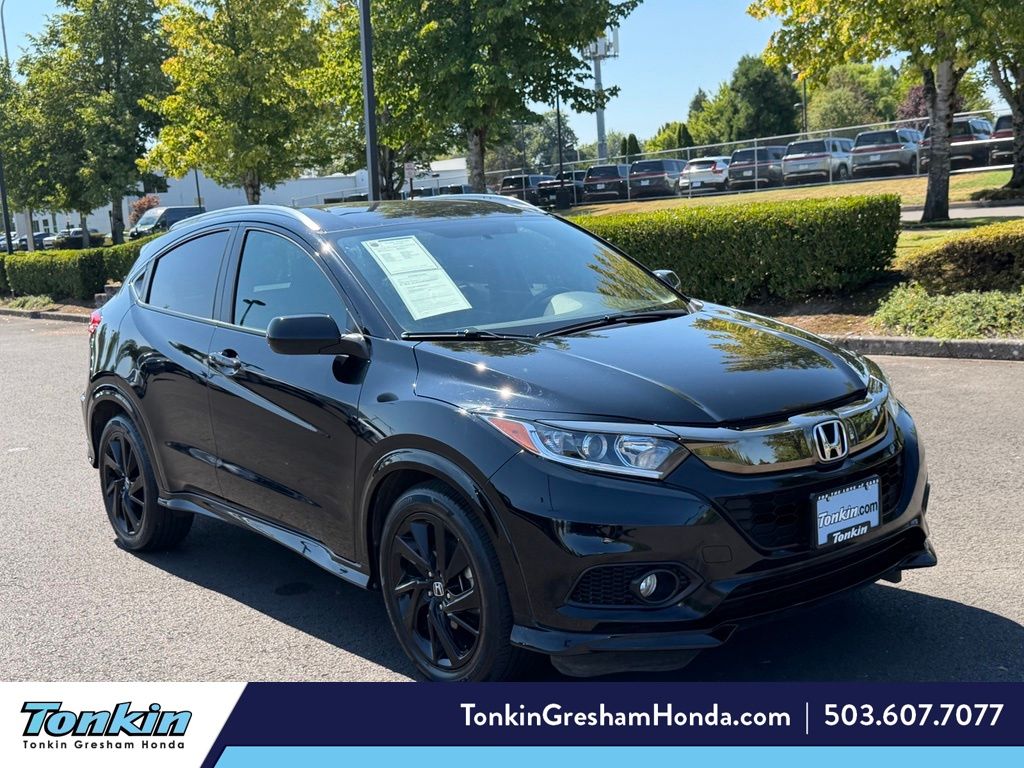 Crystal Black Pearl 2021 Honda HR-V SUV / Crossover All-Wheel Drive Continuously Variable Transmission