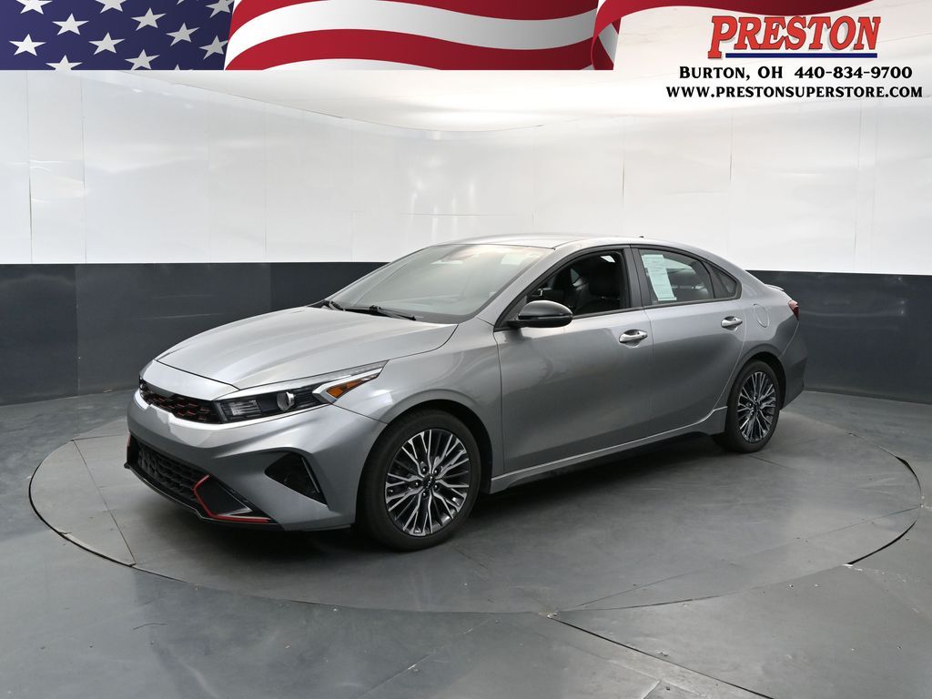 Steel Gray 2022 Kia Forte Sedan Front-Wheel Drive Continuously Variable Transmission