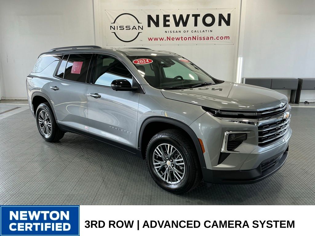 Sterling Gray Metallic 2024 Chevrolet Traverse LT FWD SUV / Crossover Front-Wheel Drive 8-Speed Automatic