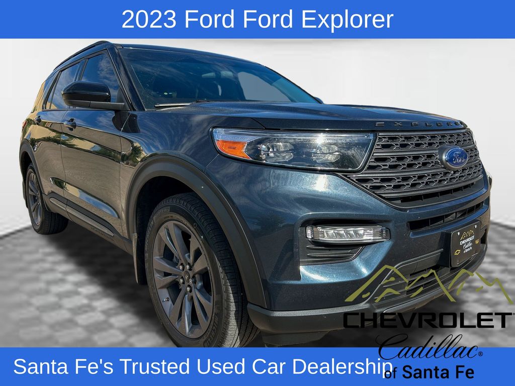 Blue Metallic 2023 Ford Explorer SUV / Crossover All-Wheel Drive Automatic