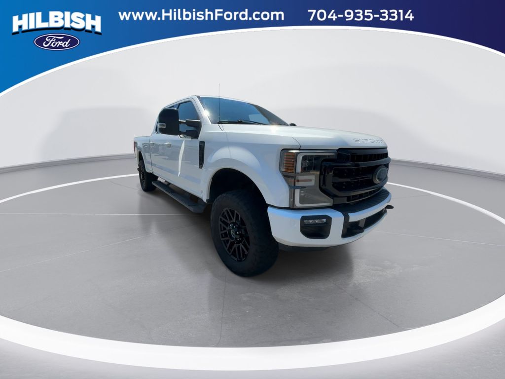 Used 2021 White Metallic Ford Lariat image 2
