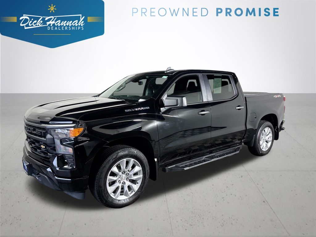 Black 2023 Chevrolet Silverado 1500 Pickup Truck Four-Wheel Drive 8-Speed Automatic
