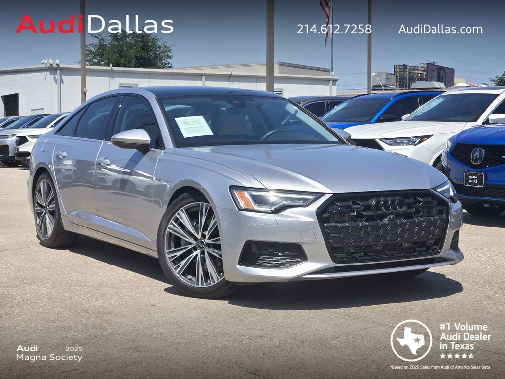Florett Silver Metallic 2024 Audi A6 quattro Premium 45 TFSI Sedan All-Wheel Drive 7-Speed Automatic