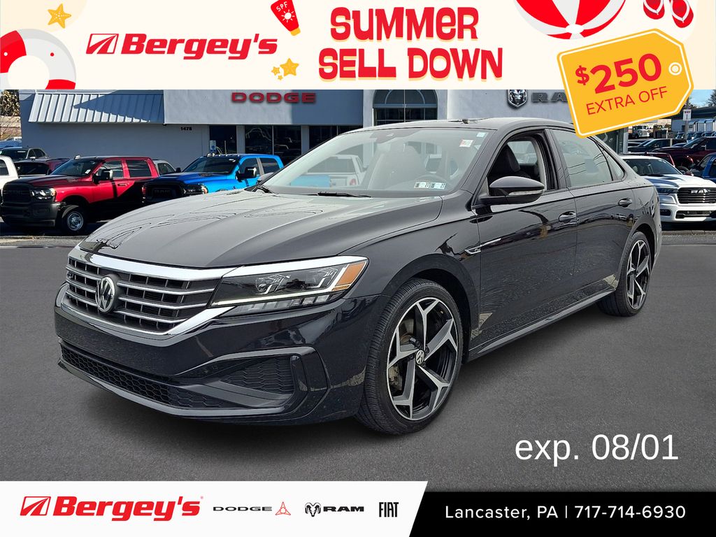 Deep Black 2020 Volkswagen Passat Sedan Front-Wheel Drive 6-Speed Automatic