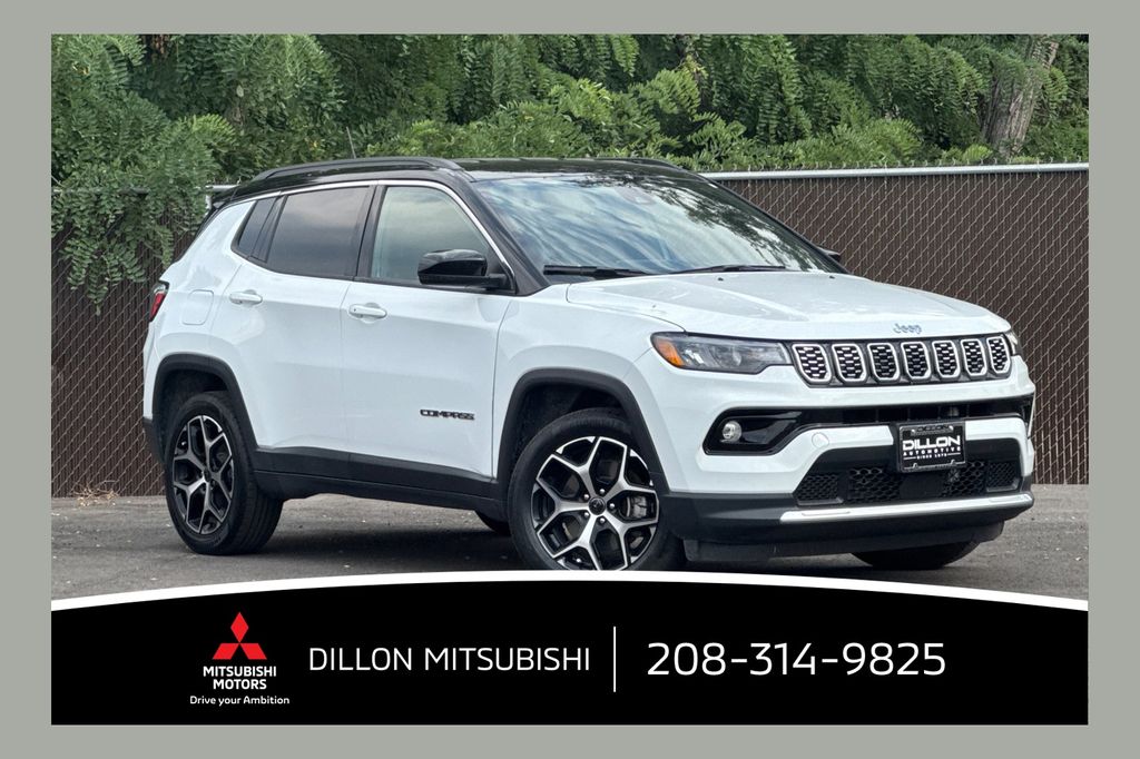 Bright White Clearcoat 2025 Jeep Compass SUV / Crossover Four-Wheel Drive 8-Speed Automatic