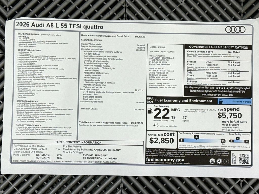 Thumbnail: 2026 Audi A8 - 9