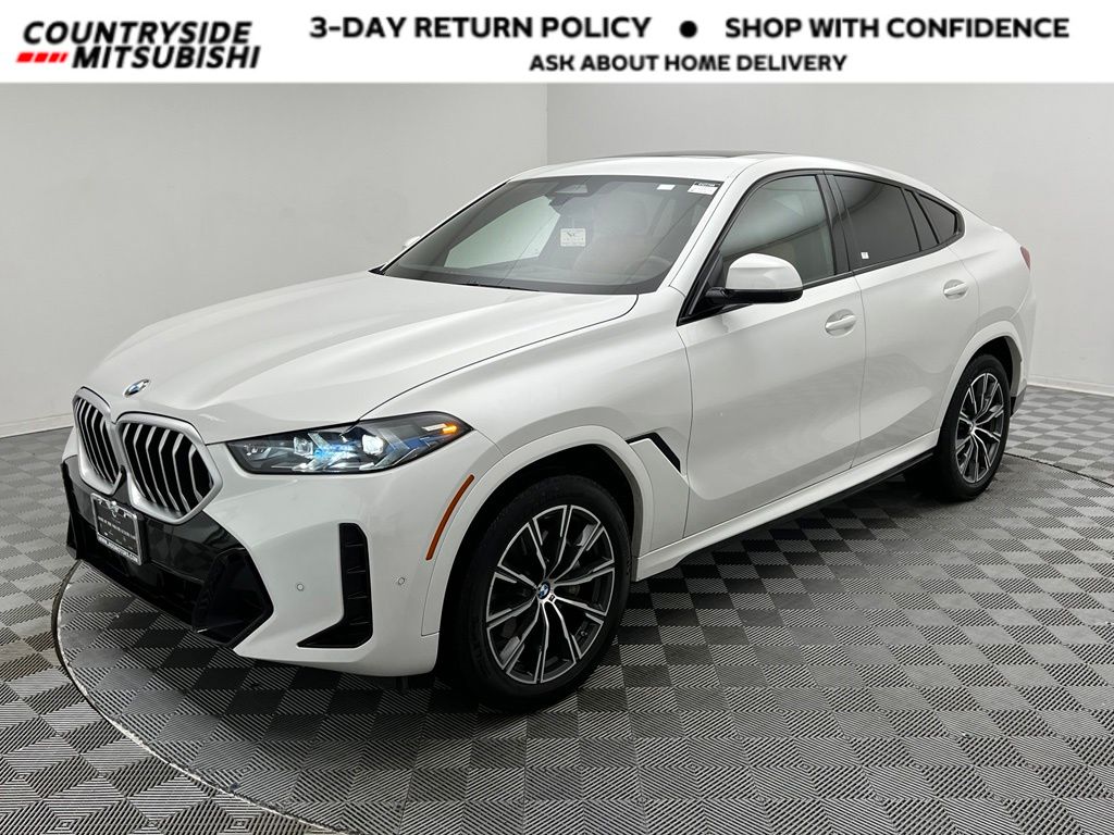White Metallic 2025 BMW X6 SUV / Crossover All-Wheel Drive 8-Speed Automatic