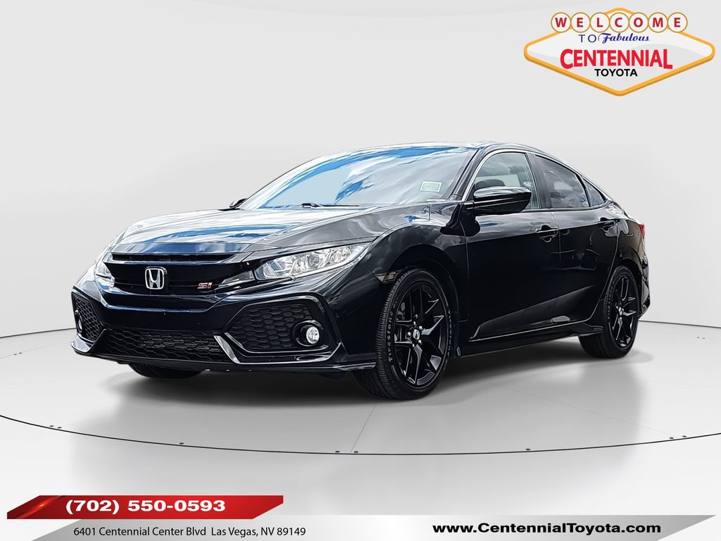 Black 2017 Honda Civic Si Sedan Front-Wheel Drive 6-Speed Manual