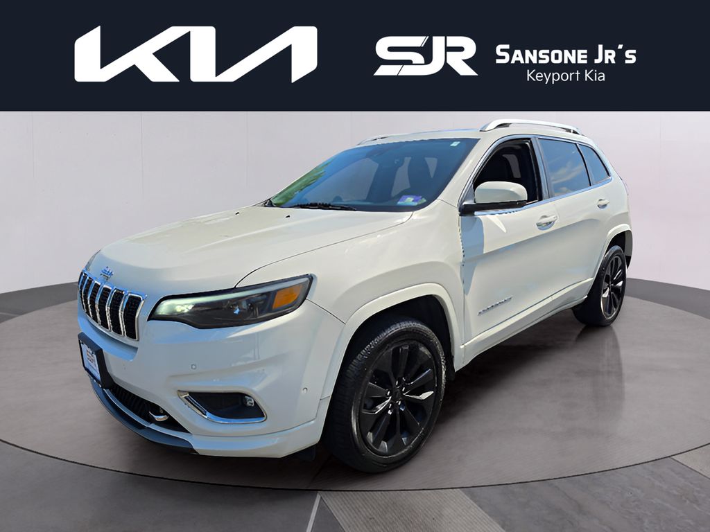 Pearl White Pearlcoat 2019 Jeep Cherokee SUV / Crossover Four-Wheel Drive 9-Speed Automatic
