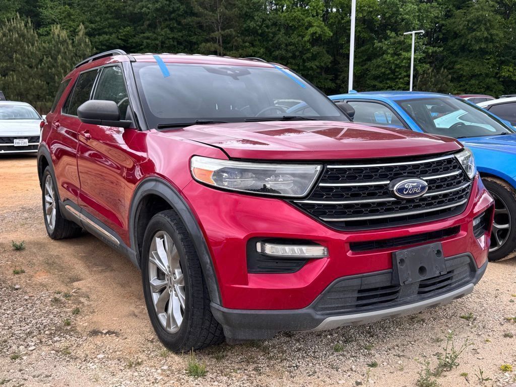 Red Metallic 2020 Ford Explorer XLT RWD SUV / Crossover Rear-Wheel Drive Automatic