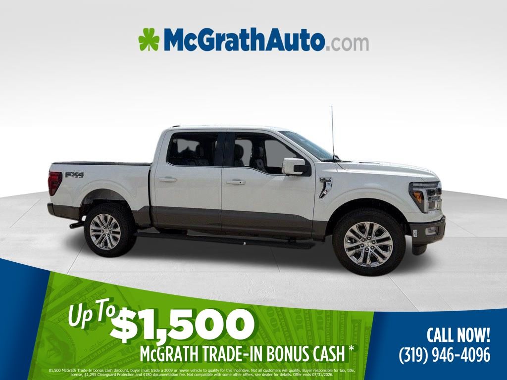 Star White Metallic Tri-Coat 2026 Ford F-150 Pickup Truck Four-Wheel Drive Automatic