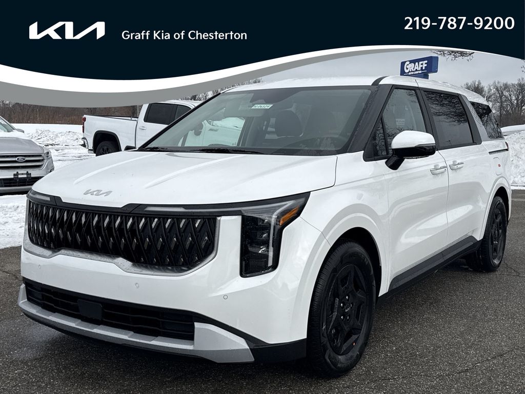 Snow White Pearl 2026 Kia Carnival LXS FWD Minivan Front-Wheel Drive 8-Speed Automatic