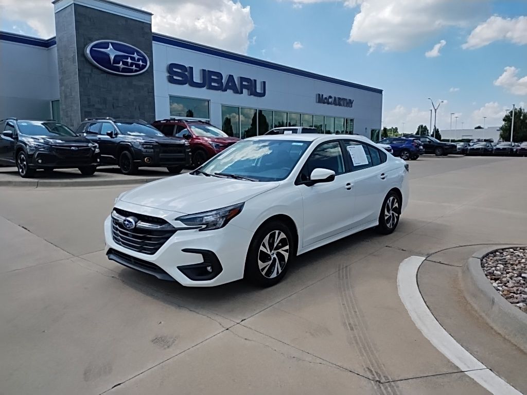 Crystal White Pearl 2025 Subaru Legacy Sedan All-Wheel Drive Continuously Variable Transmission