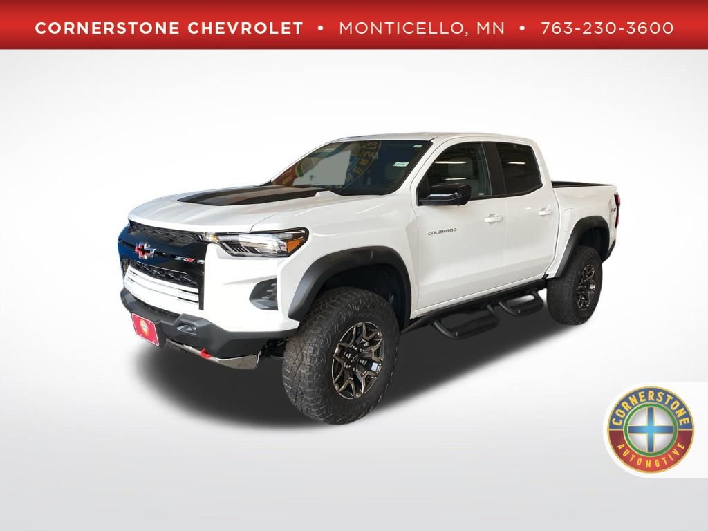 Summit White 2026 Chevrolet Colorado ZR2 Crew Cab 4WD Pickup Truck Four-Wheel Drive 8-Speed Automatic