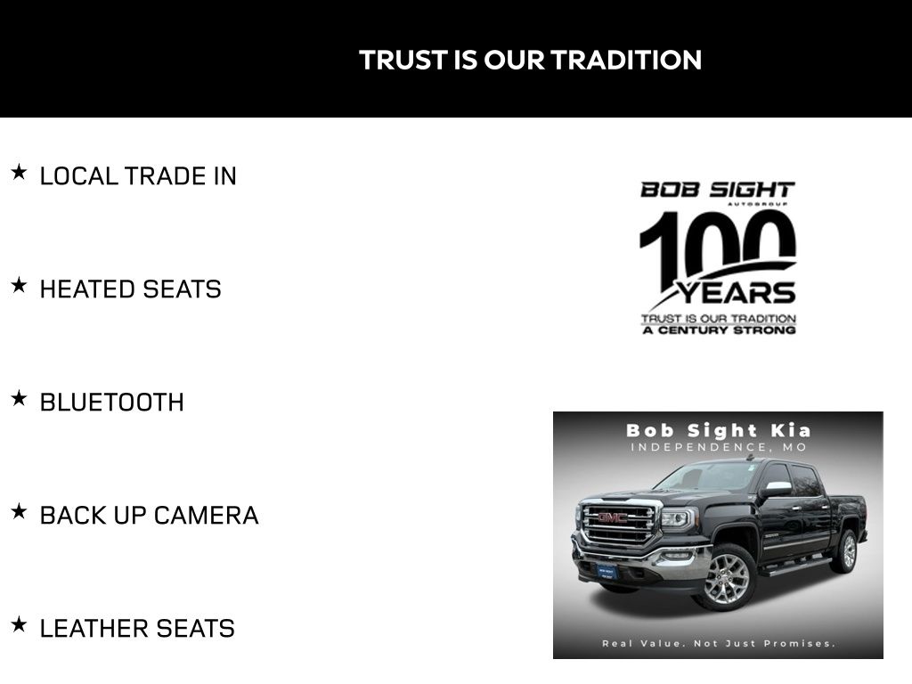 Used 2018 GMC Sierra 1500 SLT with VIN 3GTU2NEC2JG497559 for sale in Kansas City