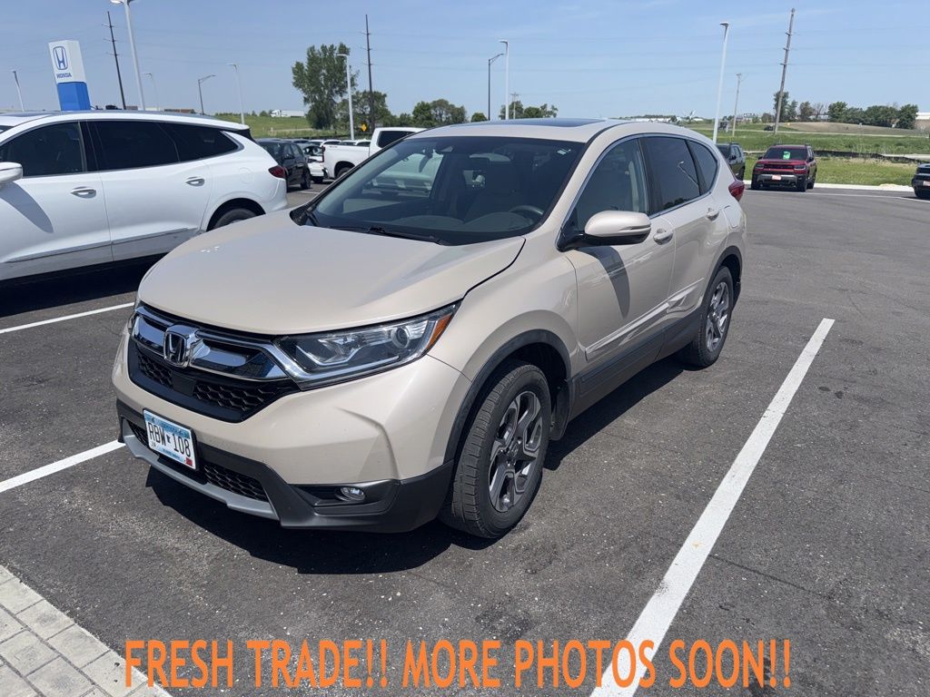 Brown (Tan) 2017 Honda CR-V EX AWD SUV / Crossover All-Wheel Drive Continuously Variable Transmission