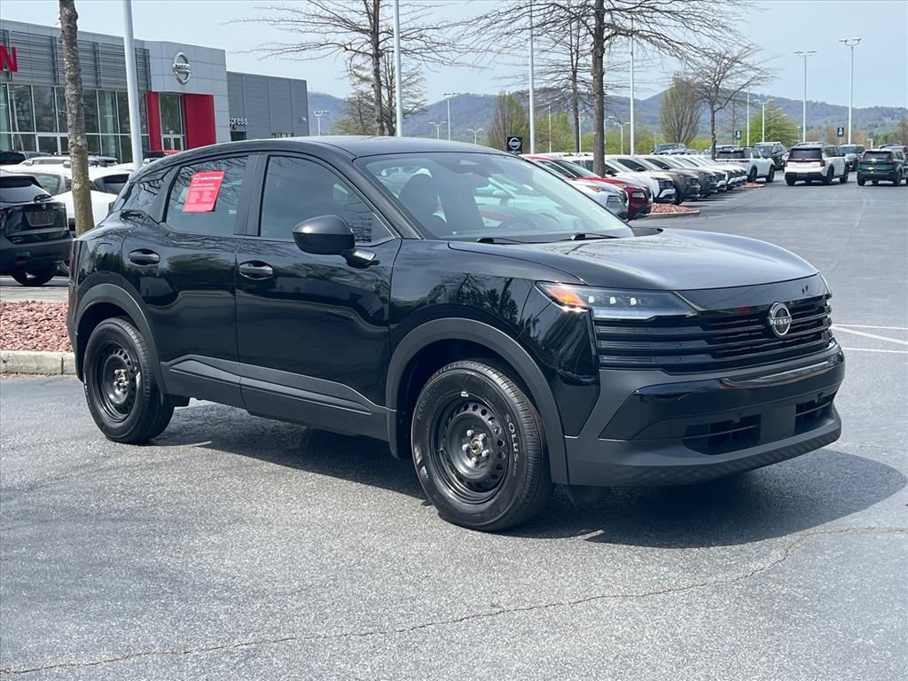 Super Black 2025 Nissan Kicks S AWD SUV / Crossover All-Wheel Drive Continuously Variable Transmission