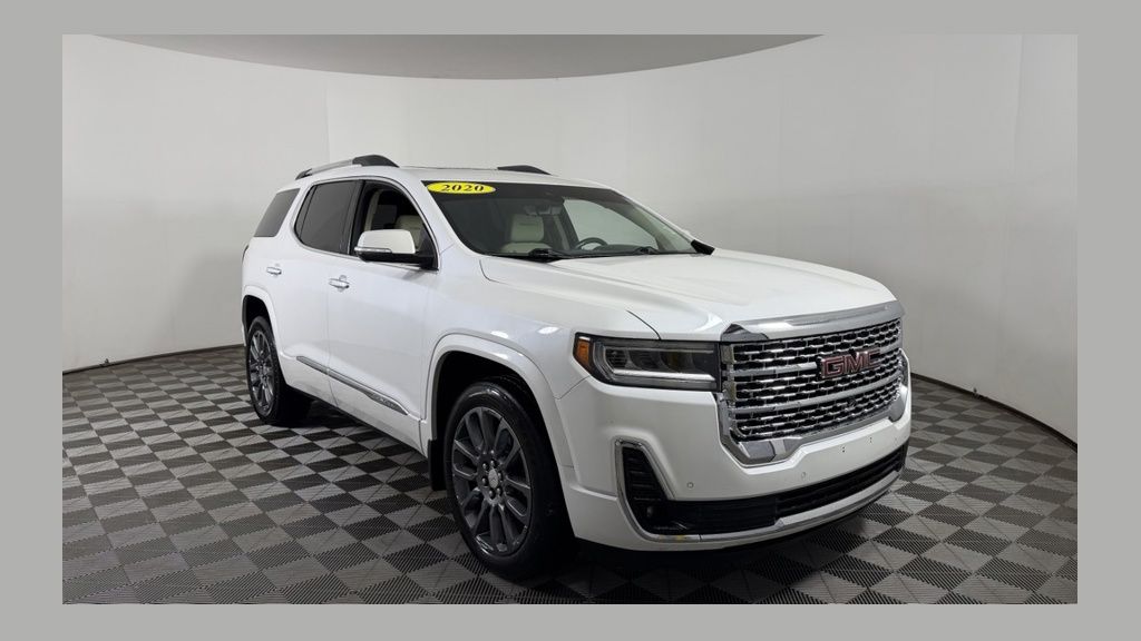 White Frost Tricoat 2020 GMC Acadia SUV / Crossover Four-Wheel Drive 9-Speed Automatic