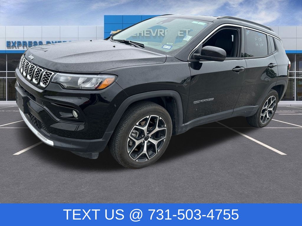 Diamond Black Crystal Pearlcoat 2025 Jeep Compass SUV / Crossover Four-Wheel Drive 8-Speed Automatic
