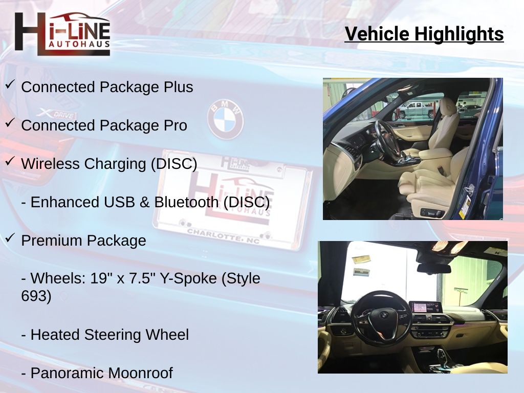 2021 Phytonic Blue Metallic BMW X3 sDrive30i RWD SUV