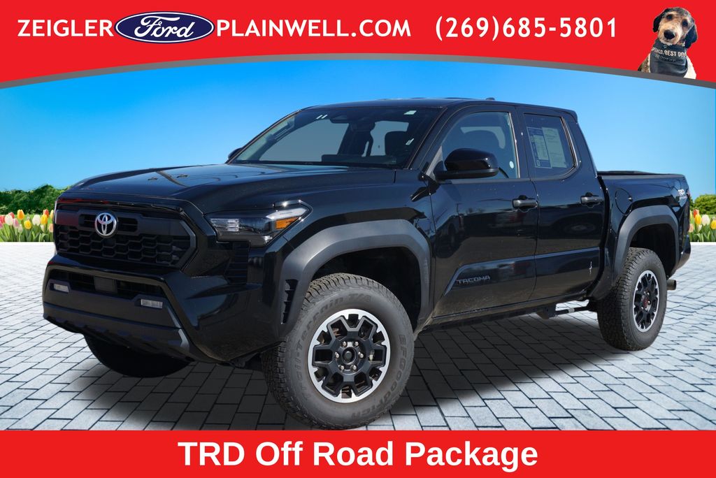 Black 2025 Toyota Tacoma Pickup Truck Four-Wheel Drive 8-Speed Automatic