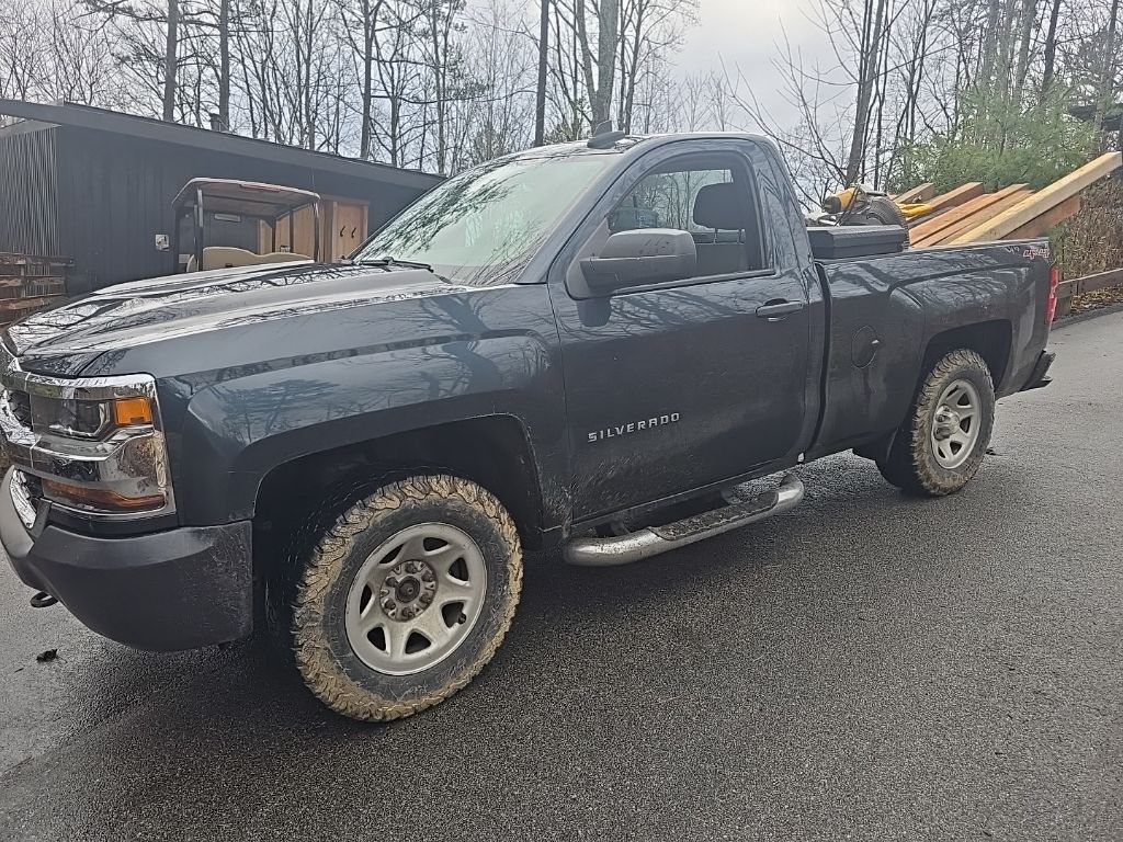 Gray (Graphite Metallic) 2017 Chevrolet Silverado 1500 LS 4WD Pickup Truck Four-Wheel Drive 6-Speed Automatic Overdrive
