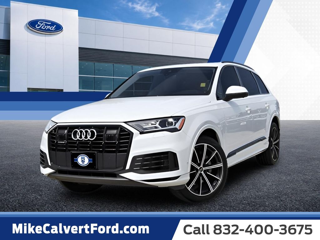 Glacier White 2022 Audi Q7 SUV / Crossover All-Wheel Drive 8-Speed Automatic