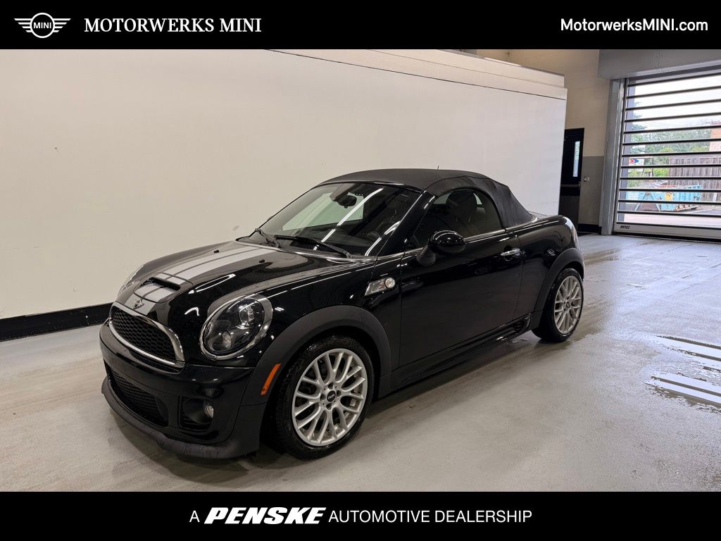 Midnight Black Metallic 2013 MINI Roadster S FWD Convertible Front-Wheel Drive 6-Speed Manual Overdrive