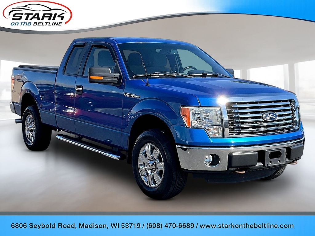 Blue Flame Metallic 2012 Ford F-150 XLT SuperCab 4WD Pickup Truck Four-Wheel Drive 6-Speed Automatic