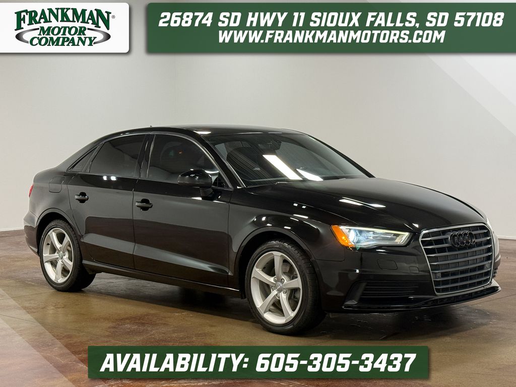 Brilliant Black 2016 Audi A3 Sedan Front-Wheel Drive 6-Speed Automatic