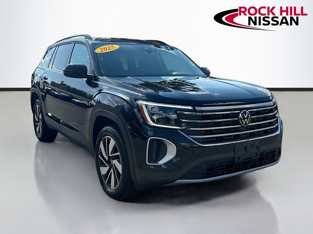 Deep Black Pearl 2025 Volkswagen Atlas SUV / Crossover All-Wheel Drive 8-Speed Automatic